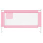 Barrière de sécurité de lit d enfant Rose 150x25 cm Tissu