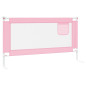 Barrière de sécurité de lit d enfant Rose 150x25 cm Tissu