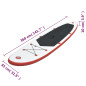 Ensemble de planches SUP gonflables rouge et blanc