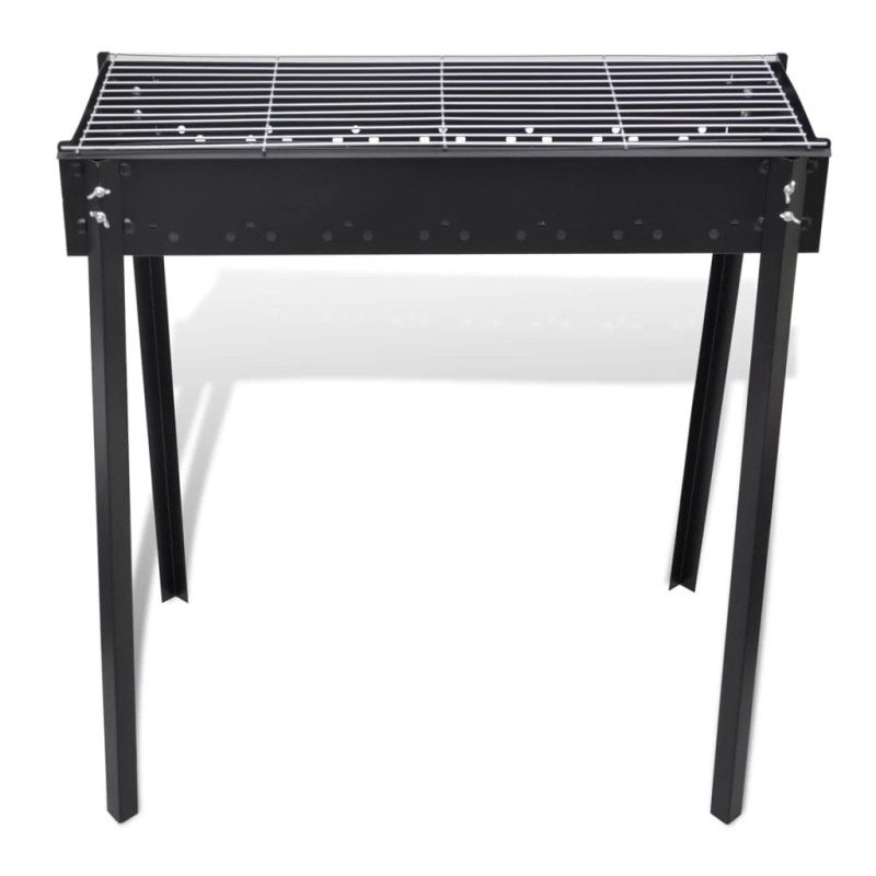 Support de barbecue au charbon de bois Carré 75x28 cm