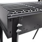 Support de barbecue au charbon de bois Carré 75x28 cm