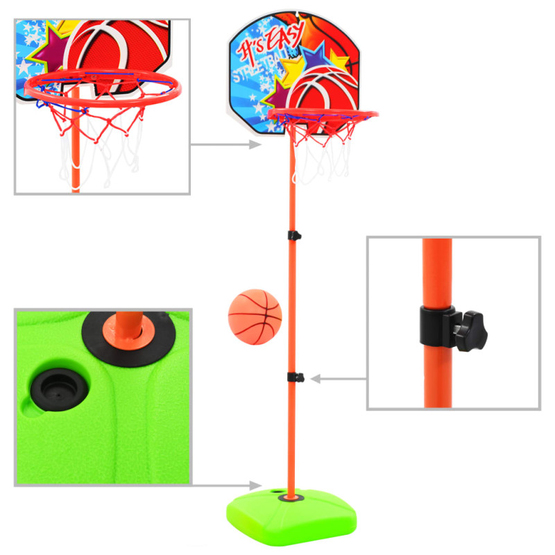 Ensemble de panier et de ballon de basket pour enfants