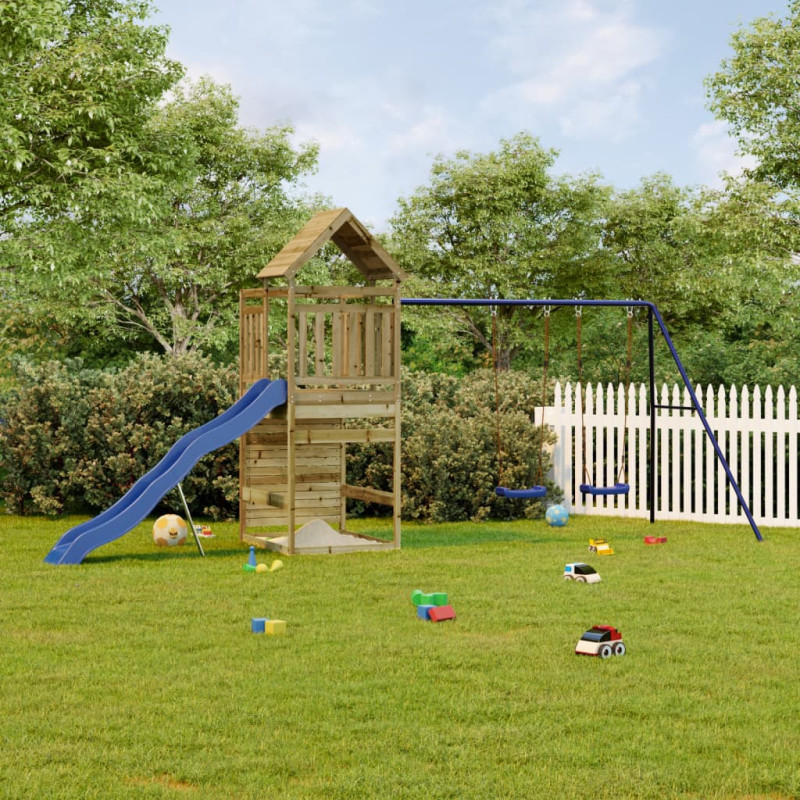 Aire de jeux d extérieur bois de pin imprégné