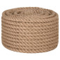 Corde de jute 25 m de long 20 mm d épaisseur