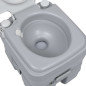 Toilette portable de camping Gris 20+10 L