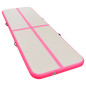 Tapis gonflable de gymnastique avec pompe 300x100x10cm PVC Rose