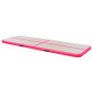 Tapis gonflable de gymnastique avec pompe 300x100x10cm PVC Rose