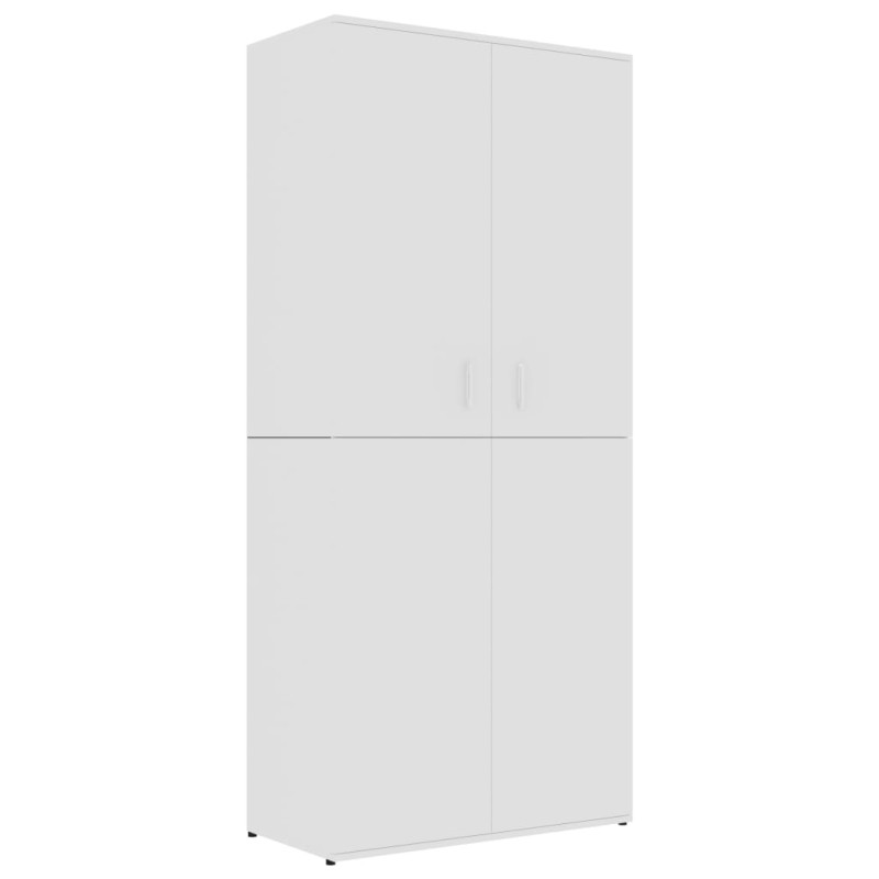 Armoire à chaussures Blanc 80x39x178 cm Bois d ingénierie