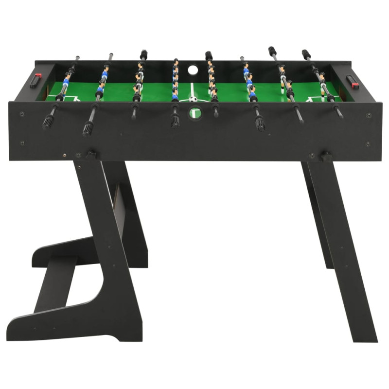 Table de football pliante 121 x 61 x 80 cm Noir