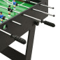 Table de football pliante 121 x 61 x 80 cm Noir