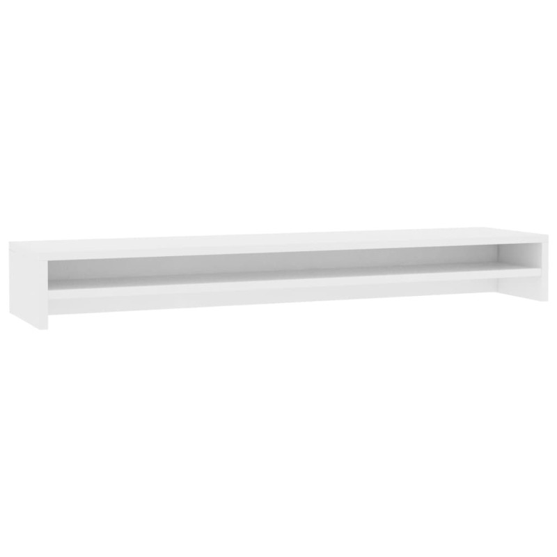 Support de moniteur Blanc 100 x 24 x 13 cm Bois d ingénierie