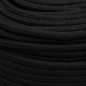 Corde de travail Noir 6 mm 50 m Polyester