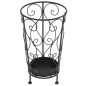 Porte parapluie Style vintage Métal 26 x 46 cm Noir