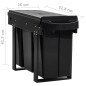 Poubelle amovible de cuisine fermeture en douceur 36 L