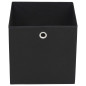 Boîte de rangement 10 pcs Tissu non tissé 32x32x32 cm Noir