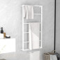 Porte serviette Blanc 60x10x116 cm Acier