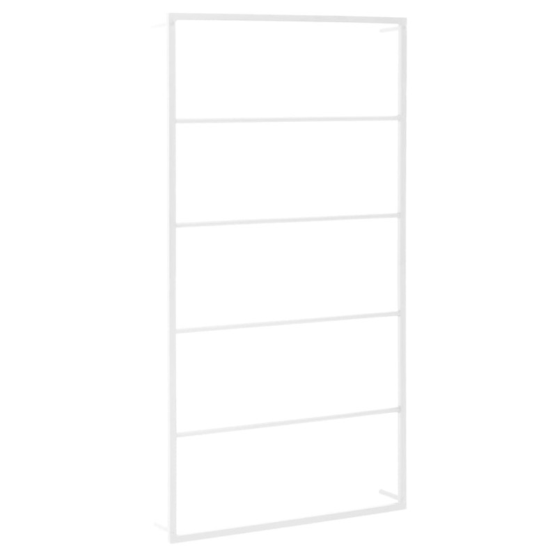 Porte serviette Blanc 60x10x116 cm Acier