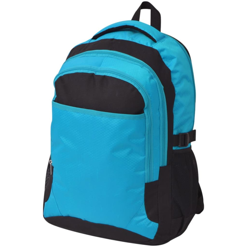 Sac à dos d école 40 L noir et bleu