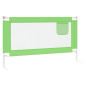 Barrière de sécurité de lit d enfant Vert 140x25 cm Tissu