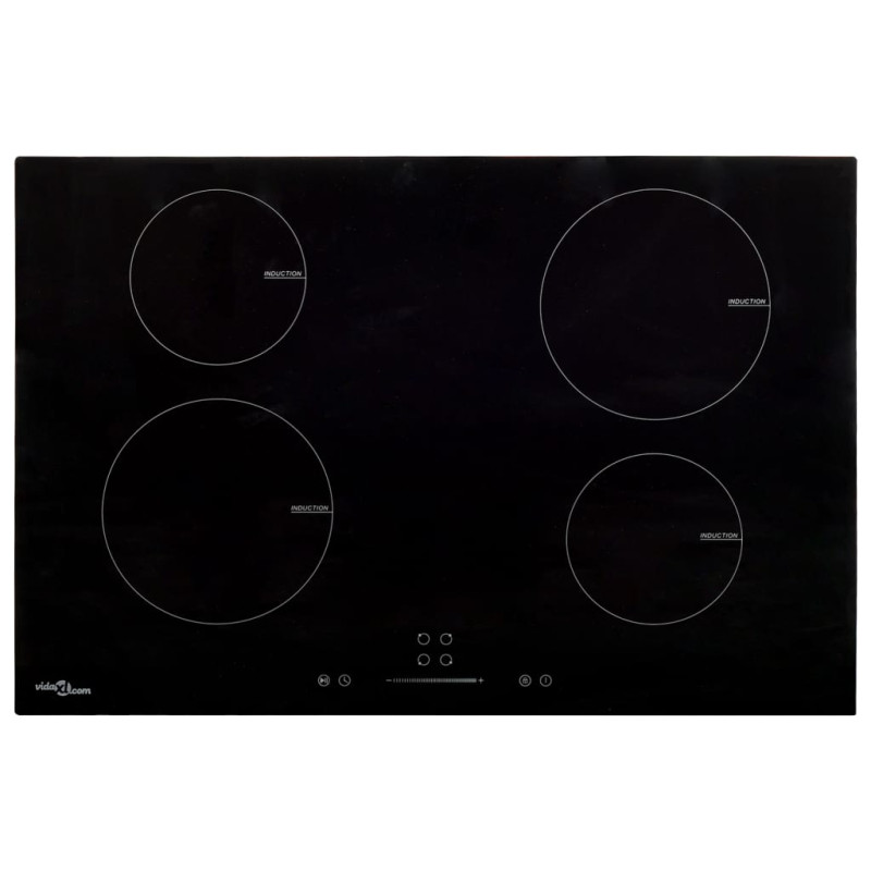 Plaque de cuisson à induction 4 brûleurs Verre 77 cm 7000 W