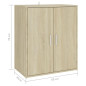 Armoire à chaussures Chêne sonoma 60x35x70 cm Bois d’ingénierie