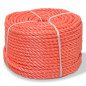 Corde torsadée Polypropylène 12 mm 250 m Orange