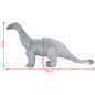 Jouet en peluche Dinosaure Brachiosaurus Gris XXL