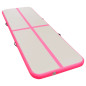 Tapis gonflable de gymnastique avec pompe 800x100x10cm PVC Rose