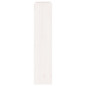 Cache radiateur Blanc 210x21x85 cm Bois massif de pin