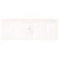 Support de moniteur Blanc 100x27x10 cm Bois de pin solide