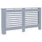 Cache radiateur anthracite 152x19x81,5 cm MDF