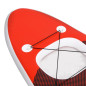 Ensemble de planche SUP gonflable Rouge 300x76x10 cm