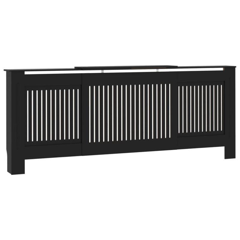 Cache radiateur MDF Noir 205 cm