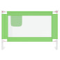 Barrière de sécurité de lit d enfant Vert 100x25 cm Tissu