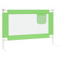 Barrière de sécurité de lit d enfant Vert 100x25 cm Tissu