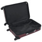 Valise rigide 3 pcs Rouge bordeaux ABS