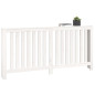 Cache radiateur Blanc 169x19x84 cm Bois massif de pin