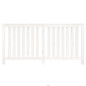 Cache radiateur Blanc 169x19x84 cm Bois massif de pin