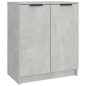 Armoire à chaussures Gris béton 59x35x70 cm Bois d ingénierie