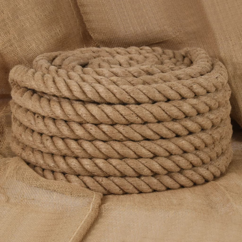 Corde de jute 5 m de long 36 mm d épaisseur