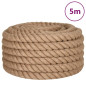 Corde de jute 5 m de long 36 mm d épaisseur