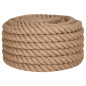 Corde de jute 5 m de long 36 mm d épaisseur