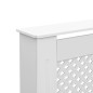 Cache radiateur Blanc 172x19x81,5 cm MDF