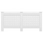 Cache radiateurs 2 pcs Blanc 172x19x81,5 cm MDF