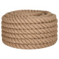 Corde de jute 25 m de long 30 mm d épaisseur