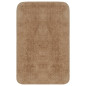 Jeu de tapis de salle de bain 3 pcs Tissu Beige