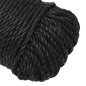 Corde de travail Noir 6 mm 25 m polypropylène