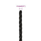 Corde de travail Noir 6 mm 25 m polypropylène