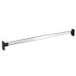 Rails de garde robe télescopiques 2 pcs Argenté 58 100 cm