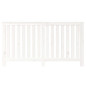 Cache radiateur Blanc 153x19x84 cm Bois massif de pin